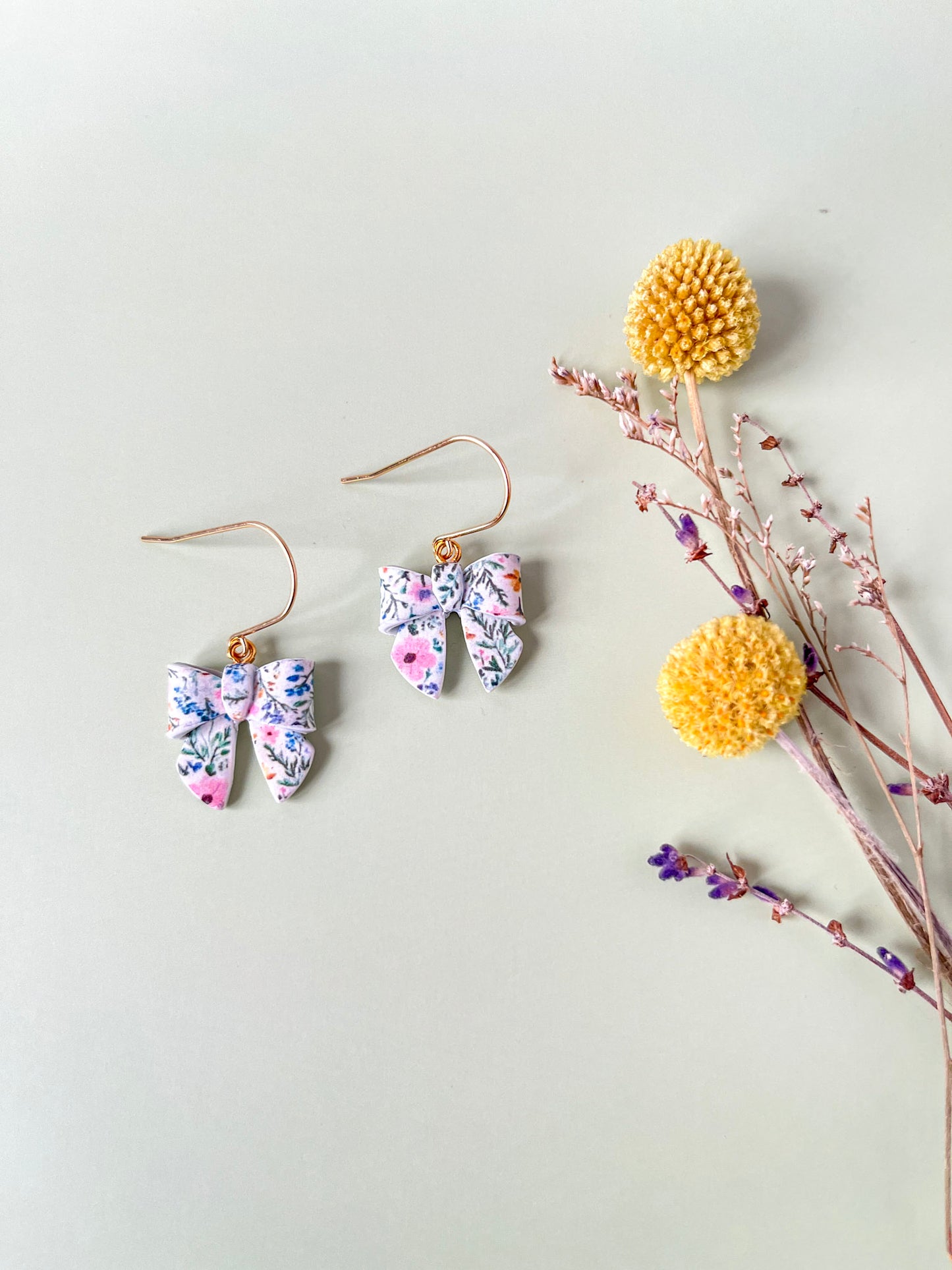 Floral Bow Earrings