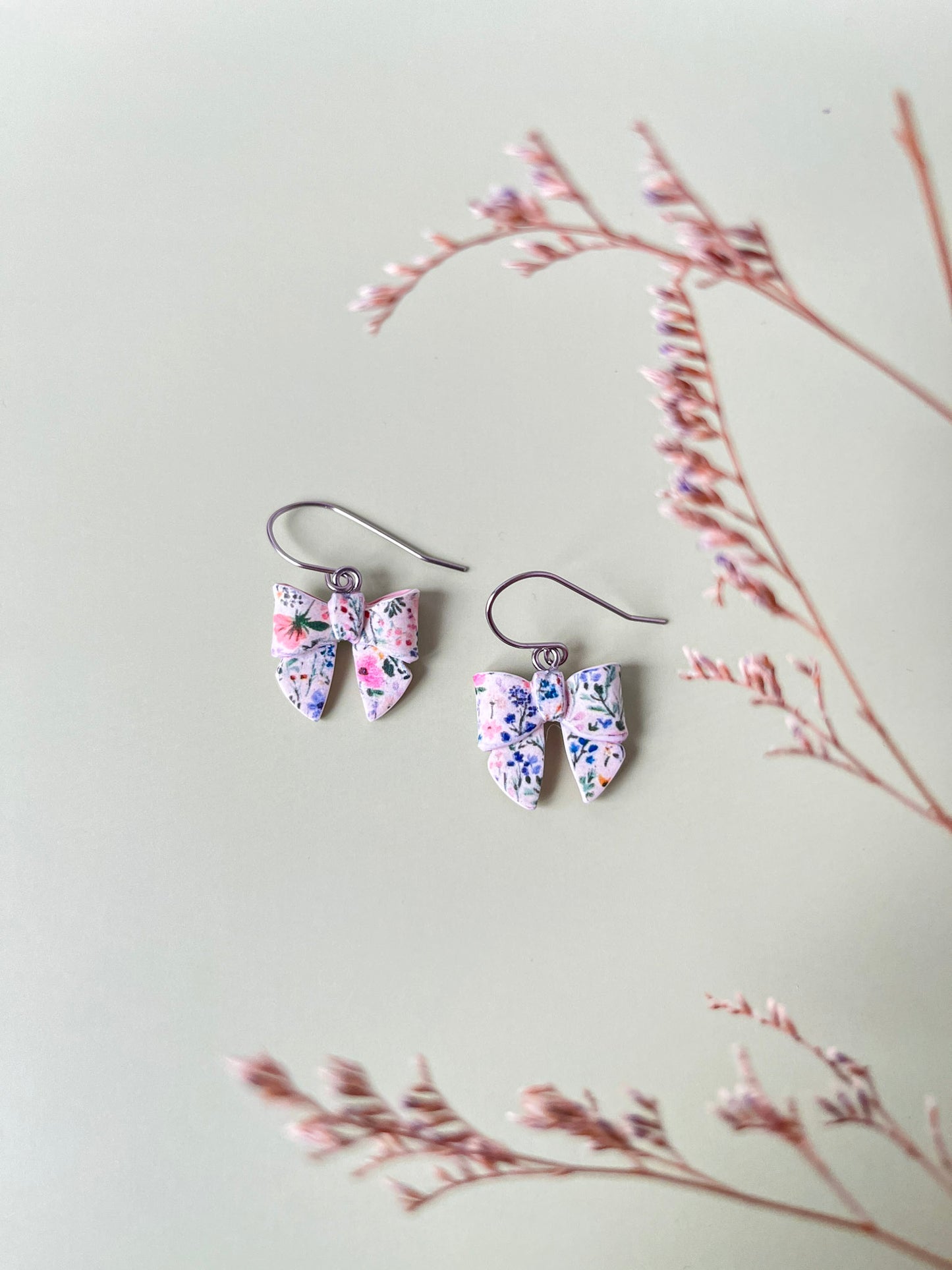 Floral Bow Earrings