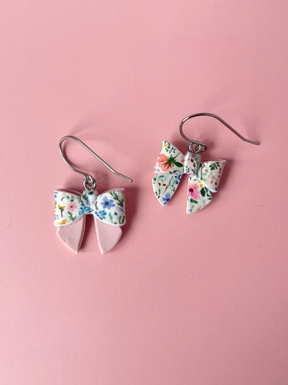 Floral Bow Earrings