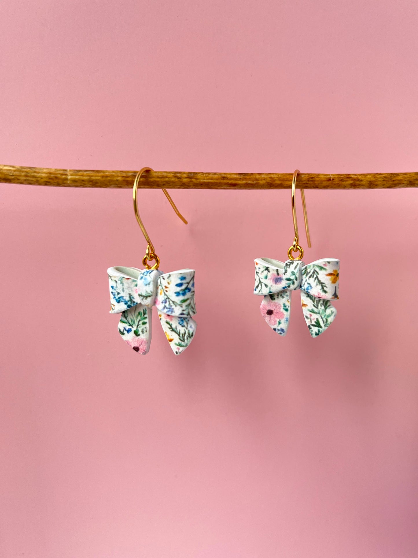 Floral Bow Earrings