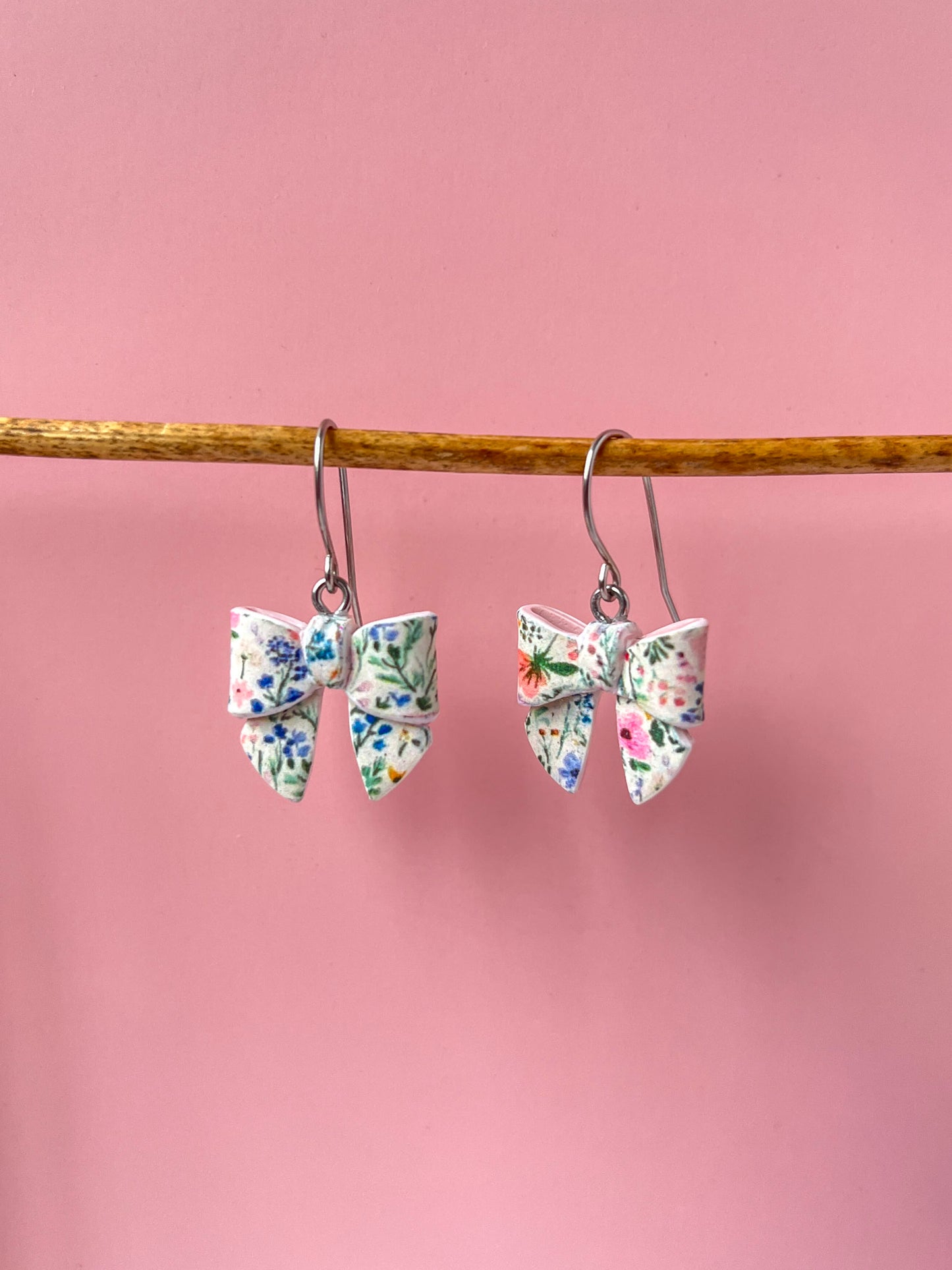 Floral Bow Earrings