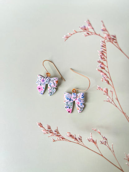 Floral Bow Earrings