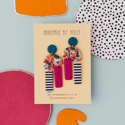 Statement Colourful Dangle Earring