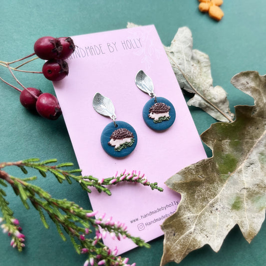 Hedgehog earrings